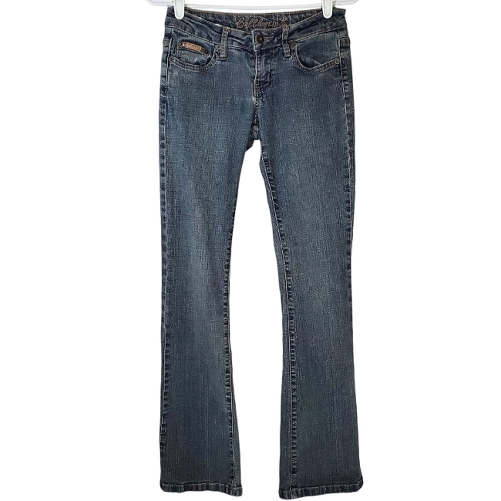 2419 * Bubblegum Low Rise Wide Leg Jeans Medium Wash Size 3/4 Vintage Y2K